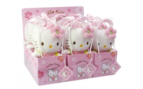 Мягкая игрушка Hello Kitty мини розовая в подарочном пакете - 14см