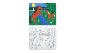 Рисунок на холсте "Лошадки" Melissa & Doug