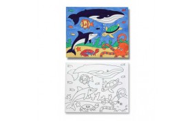 Рисунок на холсте "Морская жизнь" Melissa & Doug