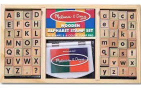 Штампы Melissa & Doug "Алфавит"