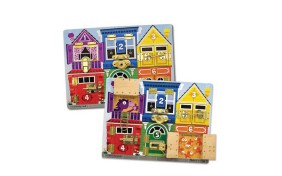 Деревянная доска с задвижками Melissa & Doug