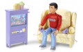 Игровой набор Caring Corners - Папа у телевизора