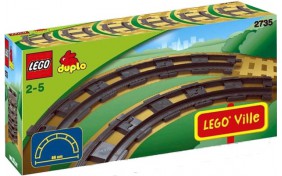 Закругленные рельсы Lego Duplo