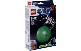 X-подобный звездный истребитель и планета Явин 4 Lego Star Wars