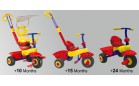 Велосипед SmarTrike Plus 3в1 - желто-красно-синий