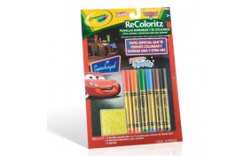Книга-раскраска Crayola с фломастерами и волшебным ластиком 'Тачки'