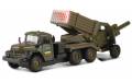 Игровой набор Технопарк - ЗИЛ-131 "Град" военный с пушкой
