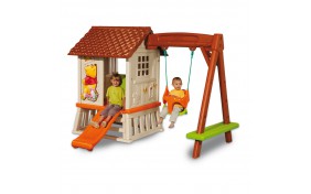 Домик Smoby Винни с горкой 80см и качелей