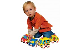 Набор инерционных мягких авто K's Kids - 4шт