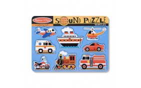 Звуковой пазл Машинки Melissa & Doug