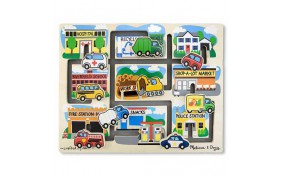 Машинки - пазл-лабиринт Melissa & Doug