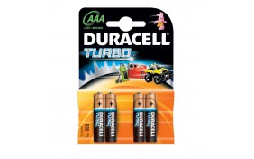 Батарейка Duracell (AAA) LR-3 2400 TURBO - 4 шт