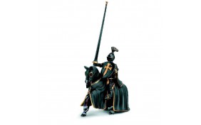 Игрушка-фигурка Schleich Рыцарь в черном на коне - 15х8х17 - 5 см