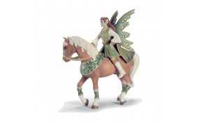Игрушка-фигурка Schleich Эльф Фелерой в зеленом на коне