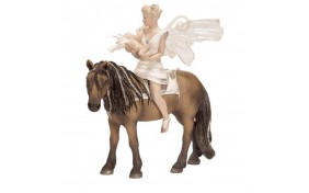 Игрушка-фигурка Schleich Фея-эльф Айлорис с ребенком Леолинн на коне