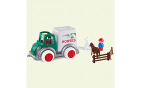 Машина для перевозки лошадей Viking Toys - 25 см