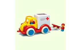 Скорая помощь с 2 фигурками и носилками Viking Toys - 25 см