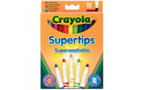 Тонкие фломастеры Crayola - 12 шт  