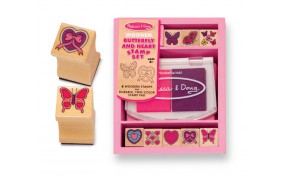  Набор штампов Бабочки и Сердечки Melissa & Doug