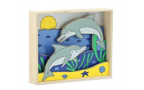 Объемная раскраска Melissa & Doug Дельфины