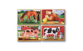 Пазл Melissa & Doug Животные на ферме - 4 вида