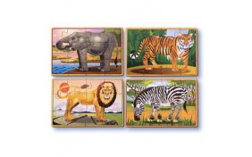 Пазл Melissa & Doug Дикие животные - 4 вида