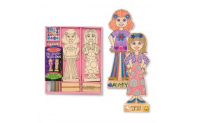 Оформительский набор Melissa & Doug Кукла-модница