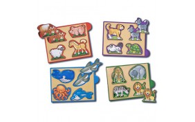 Животные-набор Melissa & Doug - 4 пазла