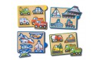 Машинки-набор Melissa & Doug - 4 пазла