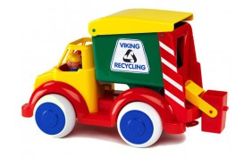 Мусоровоз с 2 фигурками Viking Toys - 35 см