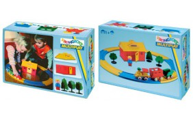 Железнодорожная станция в коробке Viking Toys