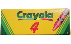 4 разноцветных стандартных восковых мелка Crayola