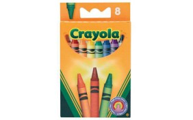 Разноцветные стандартные восковые мелки Crayola - 8 шт