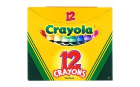 Разноцветные стандартные восковые мелки Crayola - 12 шт