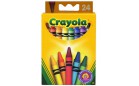 Разноцветные стандартные восковые мелки Crayola - 24 шт