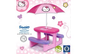 Столик для пикника с зонтиком Hello Kitty Smoby