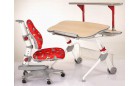 Детский стол KD-336-2 M (B/R) груша (ноги красные, синие вставки)