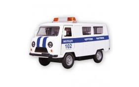 Автомодель Технопарк - УАЗ-39625 МИЛИЦИЯ (свет, звук)