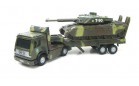 Игровой набор Технопарк - ВОЕННАЯ ТЕХНИКА (тягач + танк - свет, звук)