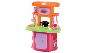 Кухня Smoby Ecoiffier Bubble Cook с духовкой, холодильником и посудой